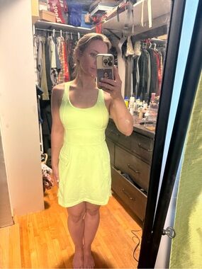 Neon Lime Fabletics Athletic Dress — Women